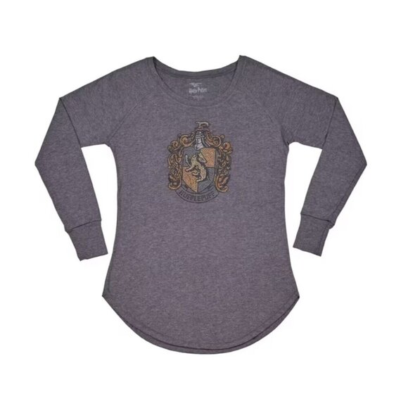 Universal Studios Tops - Universal Studios Wizarding World Harry Porter Hufflepuff Long Sleeve Rhinestone